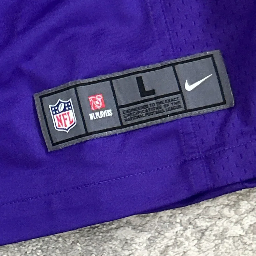 Minnesota Vikings Jersey Mens Large Purple #14 Stefon Diggs Football Nike NFL